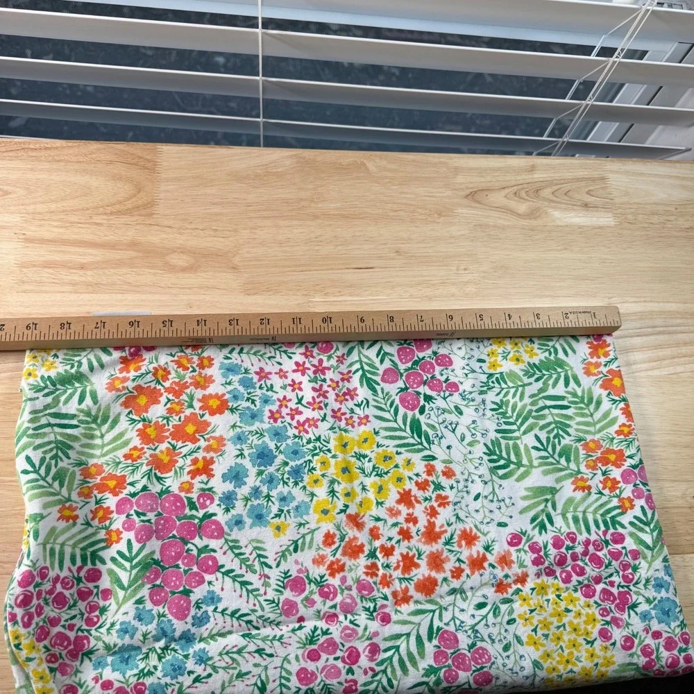 Lot of 2 Shabby Chic Multicolor Floral Zipper Throw Pillow Covers - 18